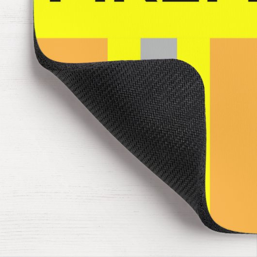 Feuerwehr Symbol Uniform Sandfarben Mousepad (Ecke)