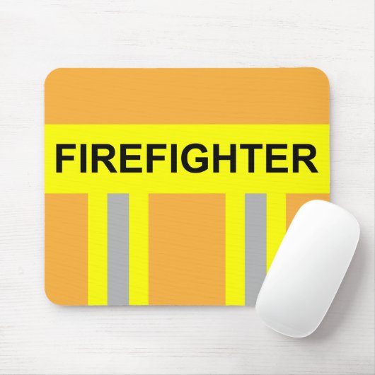 Feuerwehr Symbol Uniform Sandfarben Mousepad (Mit Mouse)