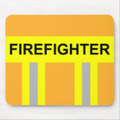 Feuerwehr Symbol Uniform Sandfarben Mousepad (Vorne)