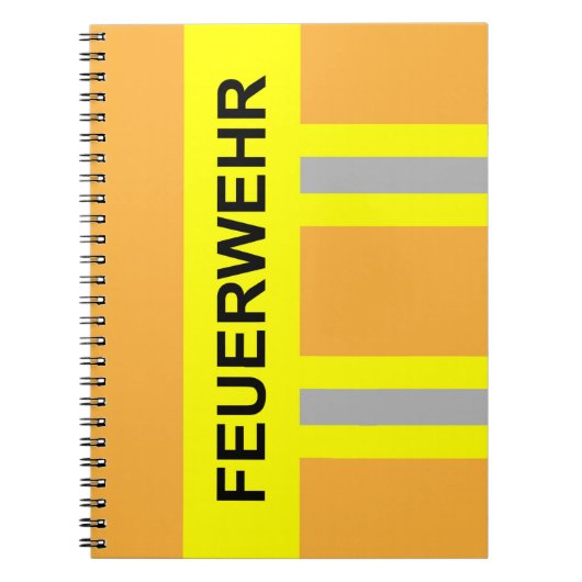 Feuerwehr Symbol Uniform Sandfarben Notizblock (Vorderseite)
