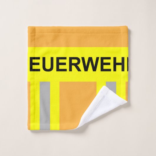 Feuerwehr Symbol Uniform Sandfarben Waschlappen (Waschlappen)