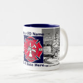 Feuerwehr-Tasse Zweifarbige Tasse (VorderseiteRechts)