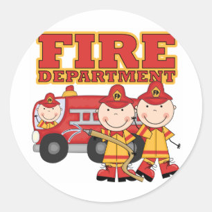 Feuerwehr - Tshirts und Geschenke Runder Aufkleber