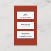 Feuerwehr Visitenkarte (Rückseite)