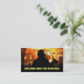 Feuerwehr-Visitenkarten Visitenkarte (Stehend Vorderseite)