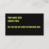 Feuerwehr-Visitenkarten Visitenkarte (Rückseite)