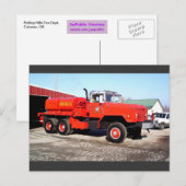 Feuerwehr von Rollhills - Catoosa, ok Postkarte (Vorne/Hinten)