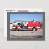 Feuerwehr von Rollhills - Catoosa, ok Postkarte (Vorne/Hinten)