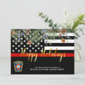 Feuerwehr Weihnachten Custom Thin Red Line (Stehend Vorderseite)