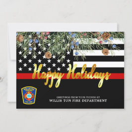 Feuerwehr Weihnachten Custom Thin Red Line