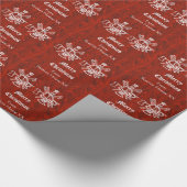 Feuerwehr-Weihnachtsgeschenk-Verpackung fertigen Geschenkpapier (Ecke)