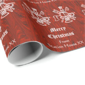 Feuerwehr-Weihnachtsgeschenk-Verpackung fertigen Geschenkpapier (Rolleneckpunkt)