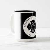 Feuerwehr Zweifarbige Tasse (Vorderseite Links)