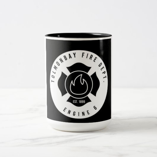 Feuerwehr Zweifarbige Tasse (Mittel)