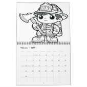 Feuerwehrabenteuer Färben 2025/2026 Kalender (Feb 2027)