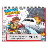 Feuerwehrabenteuer Färben 2025/2026 Kalender (Titelbild)