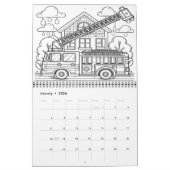 Feuerwehrabenteuer Färben 2025/2026 Kalender (Jan 2026)