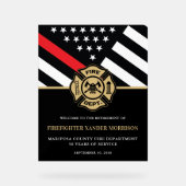 Feuerwehrabteilung - Empfang Acrylschild (Vorderseite)