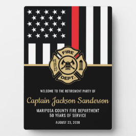 Feuerwehrabteilung - Empfang Fotoplatte