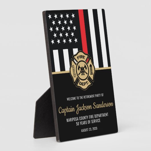 Feuerwehrabteilung - Empfang Fotoplatte (Seite)