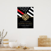 Feuerwehrabteilung - Empfang Poster (Küche)