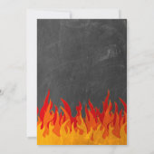 Feuerwehrabteilung Geber und Abzeichen Geburtstag Einladung (Rückseite)