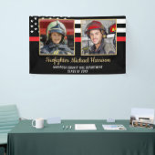 Feuerwehrakademie Abschluss Feuerwehrmann Foto Banner (Messeveranstaltung)