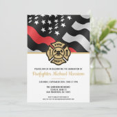 Feuerwehrakademie Feuerwehrmannschaft Einladung (Stehend Vorderseite)