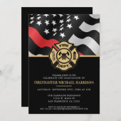 Feuerwehrakademie Feuerwehrmannschaft Einladung (Vorne/Hinten)