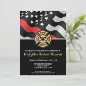 Feuerwehrakademie Feuerwehrmannschaft Einladung (Stehend Vorderseite)