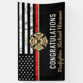 Feuerwehrakademie Flag Graduation Party Banner (Vertikal)