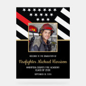 Feuerwehrakademie Foto Acrylschild (Vorderseite)