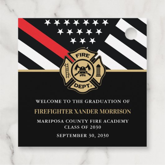 Feuerwehrakademie Geschenkanhänger (Rückseite)