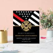 Feuerwehrakademie willkommen acrylschild (Hochzeit)