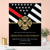 Feuerwehrakademie willkommen acrylschild (Hochzeit)