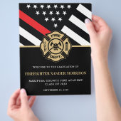 Feuerwehrakademie willkommen flyer (Hand)