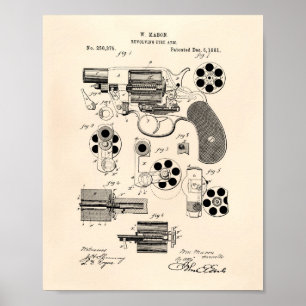 Feuerwehrarm 1881 Patentkunst - Alter Peper Poster