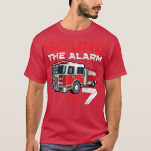 Feuerwehrauto 7. Geburtstag Junge Zukunft Feuerweh T-Shirt