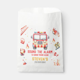 Feuerwehrauto Alarm Baby Shower Geschenktütchen