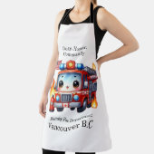 Feuerwehrauto beantwortet Notrufe Schürze (InSitu)