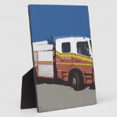 Feuerwehrauto Fotoplatte (Seite)