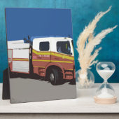 Feuerwehrauto Fotoplatte (Seite)