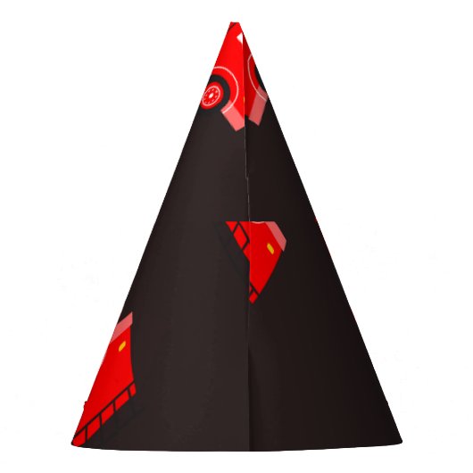 Feuerwehrauto Geburtstag Partyhütchen (Rückseite)