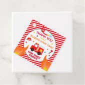 Feuerwehrauto Geburtstagspartei Gunst Dekorationen Geschenkanhänger (Beispiel)