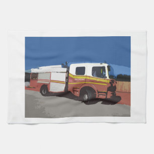 Feuerwehrauto Küchentuch