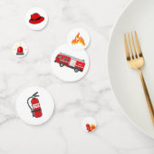 Feuerwehrauto Motor Geburtstag Konfetti (Gruppe)