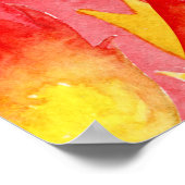 Feuerwehrauto Motor Geburtstagsparty Begrüßungszei Poster (Ecke)