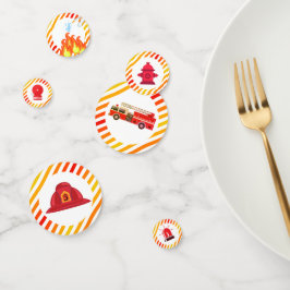 Feuerwehrauto Motor Geburtstagsparty Confetti Konfetti