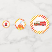 Feuerwehrauto Motor Geburtstagsparty Confetti Konfetti (Vorderseiten)