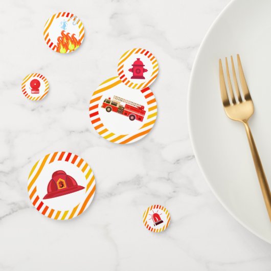 Feuerwehrauto Motor Geburtstagsparty Confetti Konfetti (Gruppe)